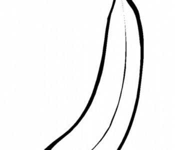 banan kolorowanka dla dzieci owoce