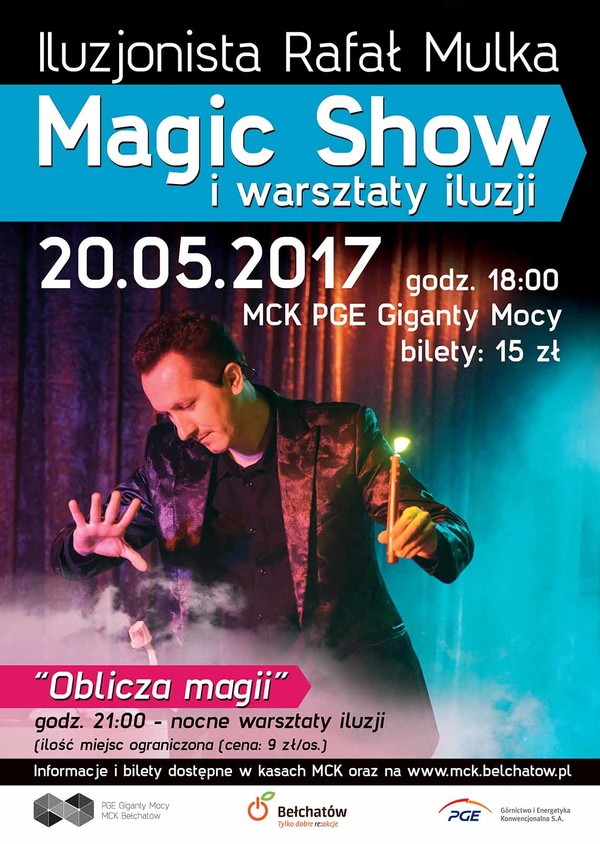 Magiczne show i warsztaty iluzji w MCK PGE Gigantach Mocy – Bełchatów