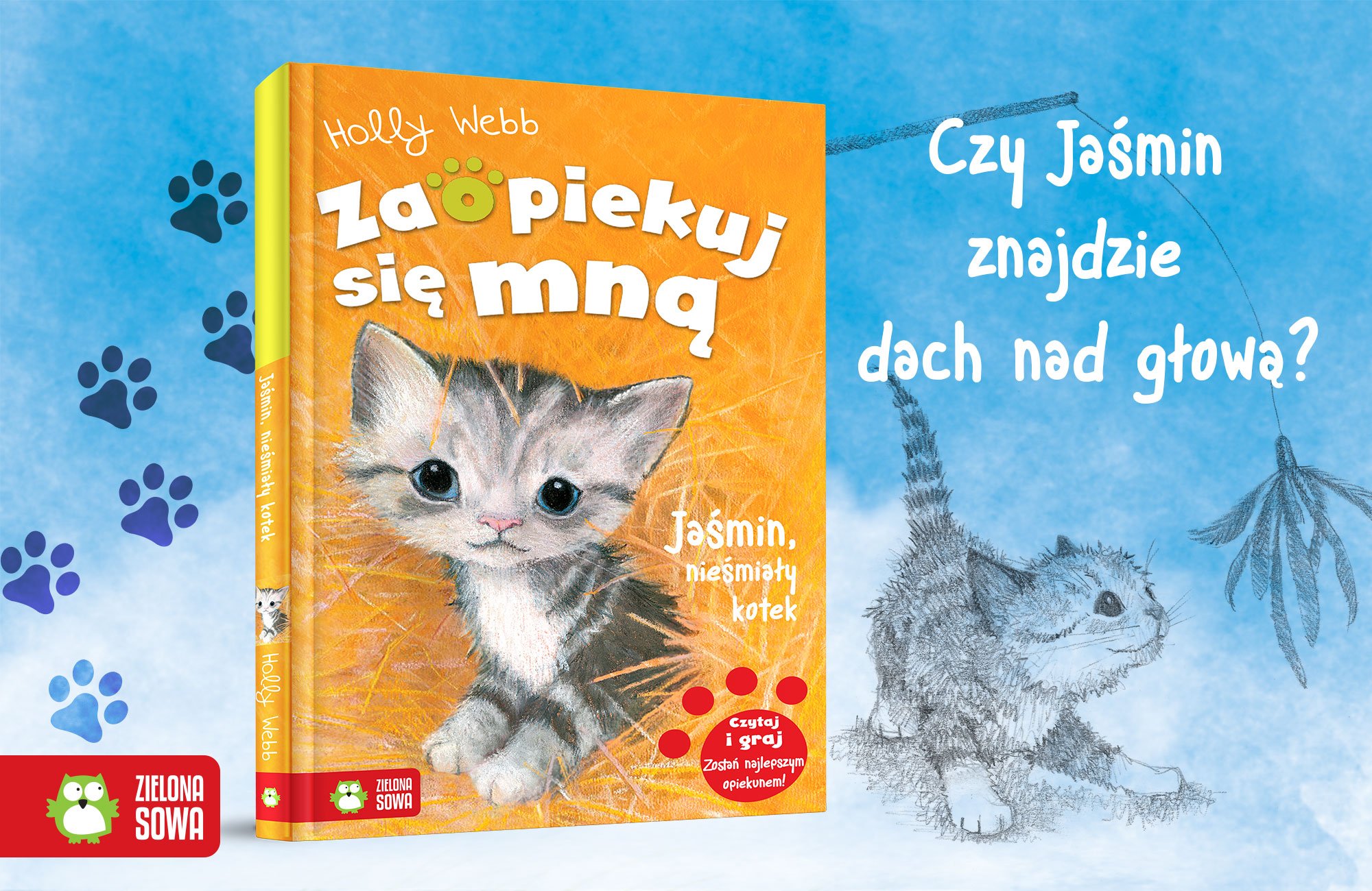 Jaśmin, nieśmiały kotek książka dla dzieci Zaopiekuj się mną