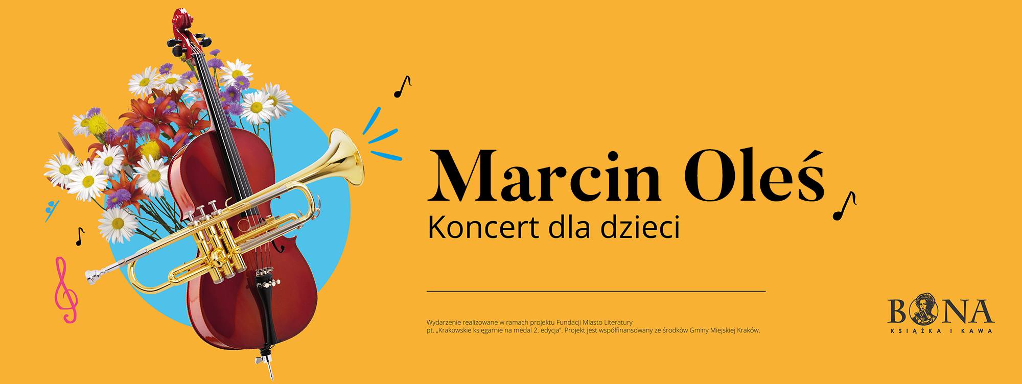 Marcin Oleś - koncert dla dzieci w Księgarni Bona