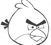 Angry Birds kolorowanka dla dzieci red czerwony