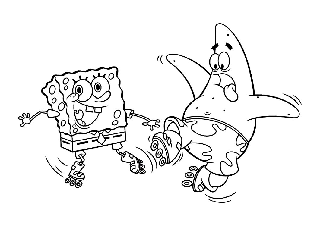 Malowanka SpongeBob Kanciastoporty i przyjaciele dla dzieci
