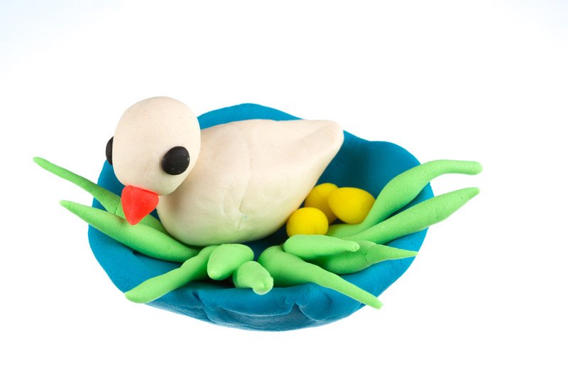 ptaszek z plasteliny jak zrobić zabawa dla dzieci