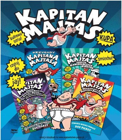Kapitan Majtas seria książek dla dzieci
