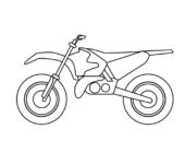 Motocykl crossowy kolorowanka dla chłopców do wydrukowania