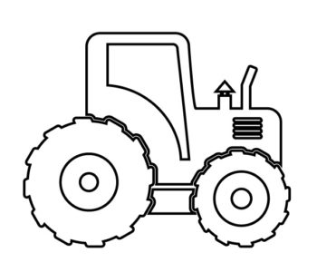 Traktor kolorowanka dla dzieci do druku