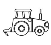 traktor z klocków malowanka dla chłopców dla dzieci