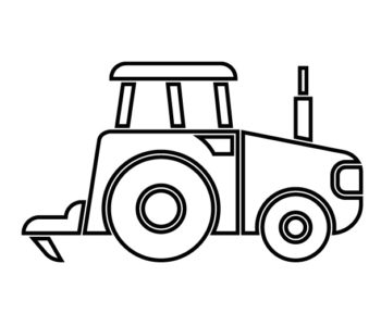 Traktor z klocków