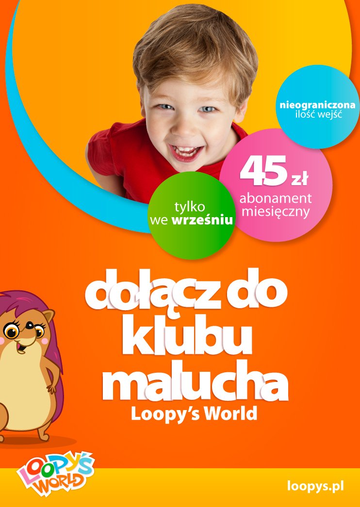 Wrześniowa promocja dla dzieci z Klubu Malucha w Loopy’s World