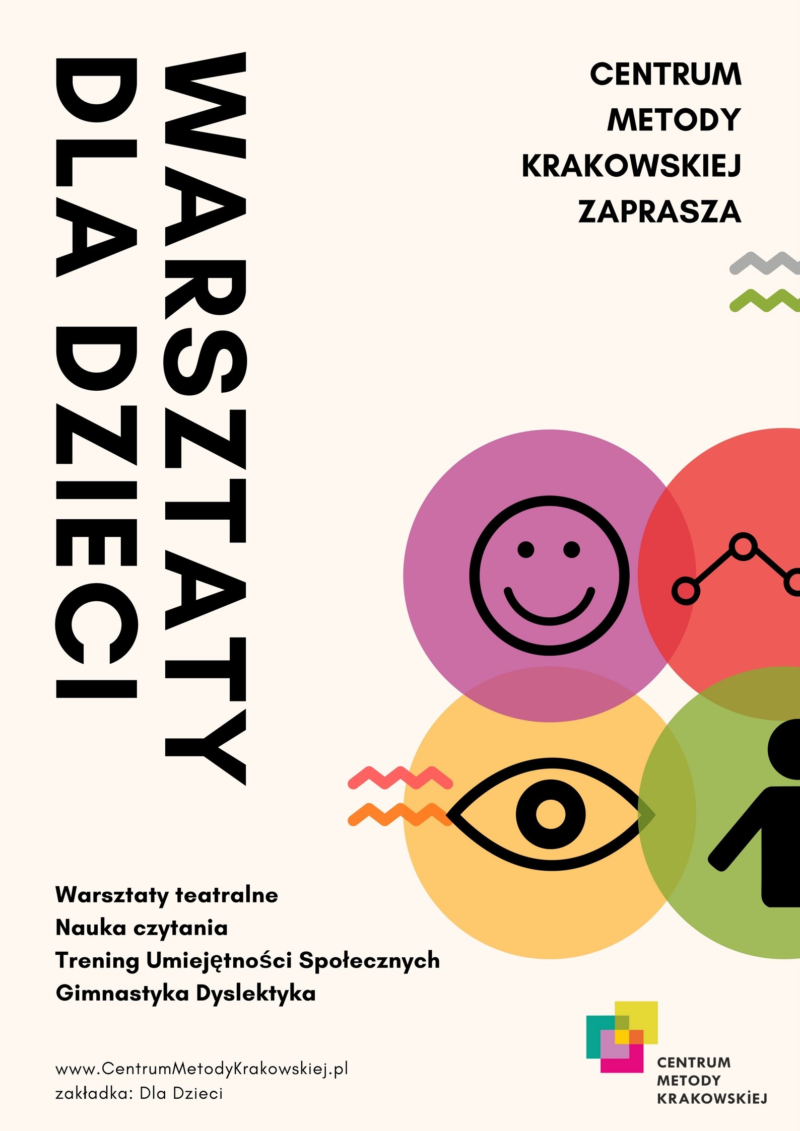 Centrum Metody Krakowskiej zaprasza na warsztaty dla Dzieci
