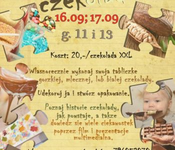 Wrześniowe warsztaty czekoladowe dla dzieci w Stopklatce