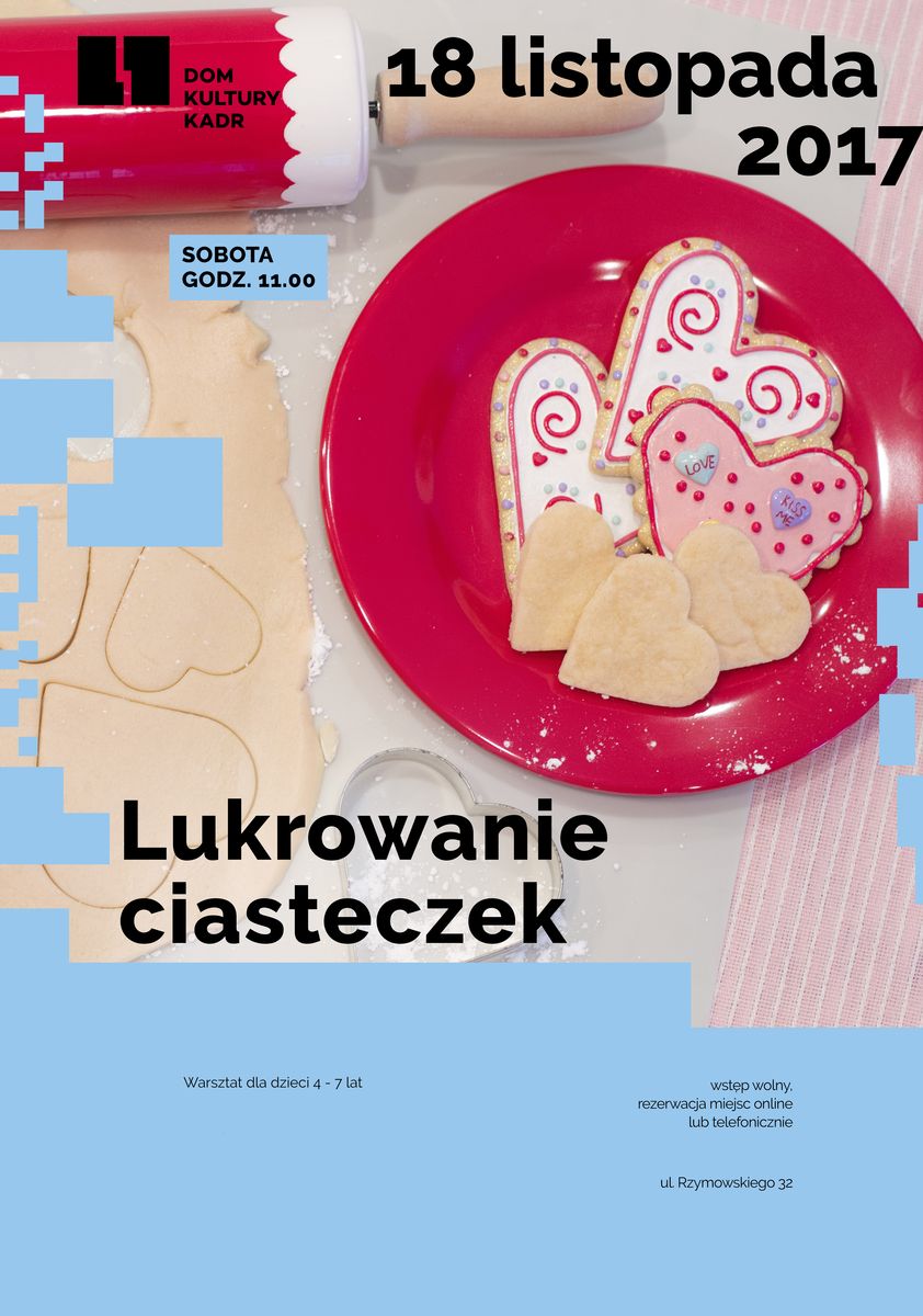 Lukrowanie ciasteczek - atrakcje dla dzieci w Warszawie 2017.