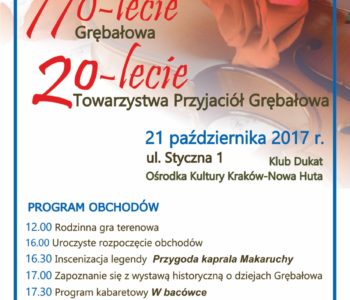Obchody 770-lecia Grębałowa i 20-lecia Towarzystwa Przyjaciół Grębałowa