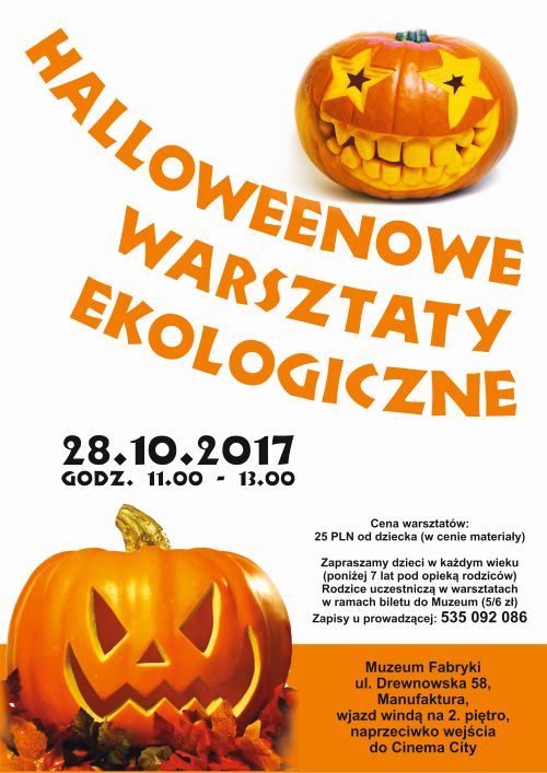 Warsztaty z okazji Halloween w Muzeum Fabryki