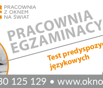 Test predyspozycji językowych - warsztaty dla nastolatków Warszawa 2017 i 2018