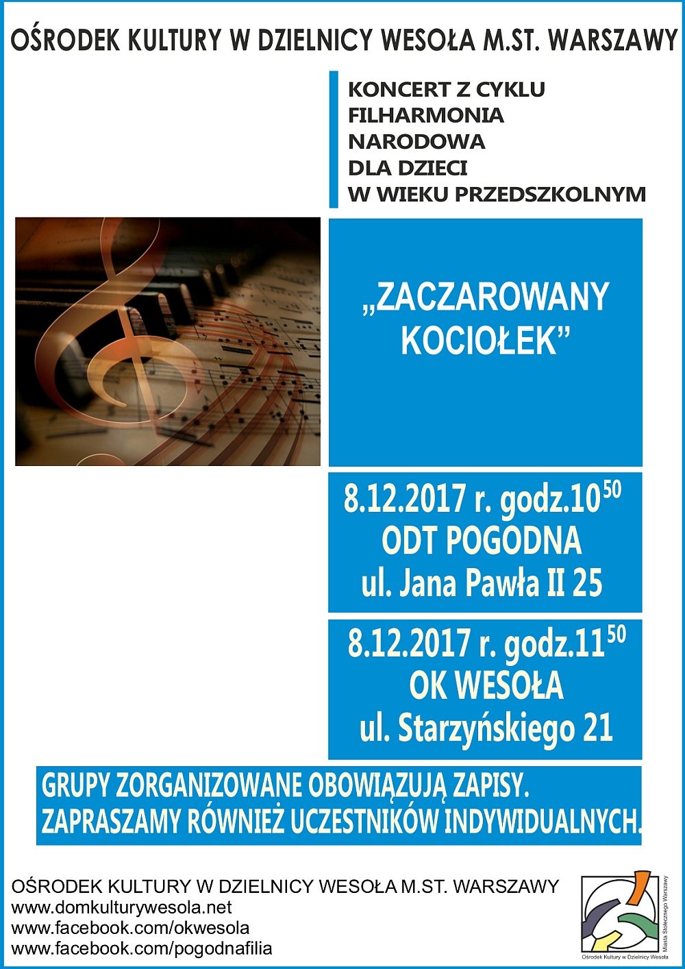 Zaczarowany Kociołek - koncert z cyklu filharmonia narodowa dla dzieci