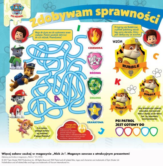 Psi Patrol Karty Pracy Chomikuj Psi patrol zdobywam sprawności - labirynt. Zabawy z bajki dla dzieci do