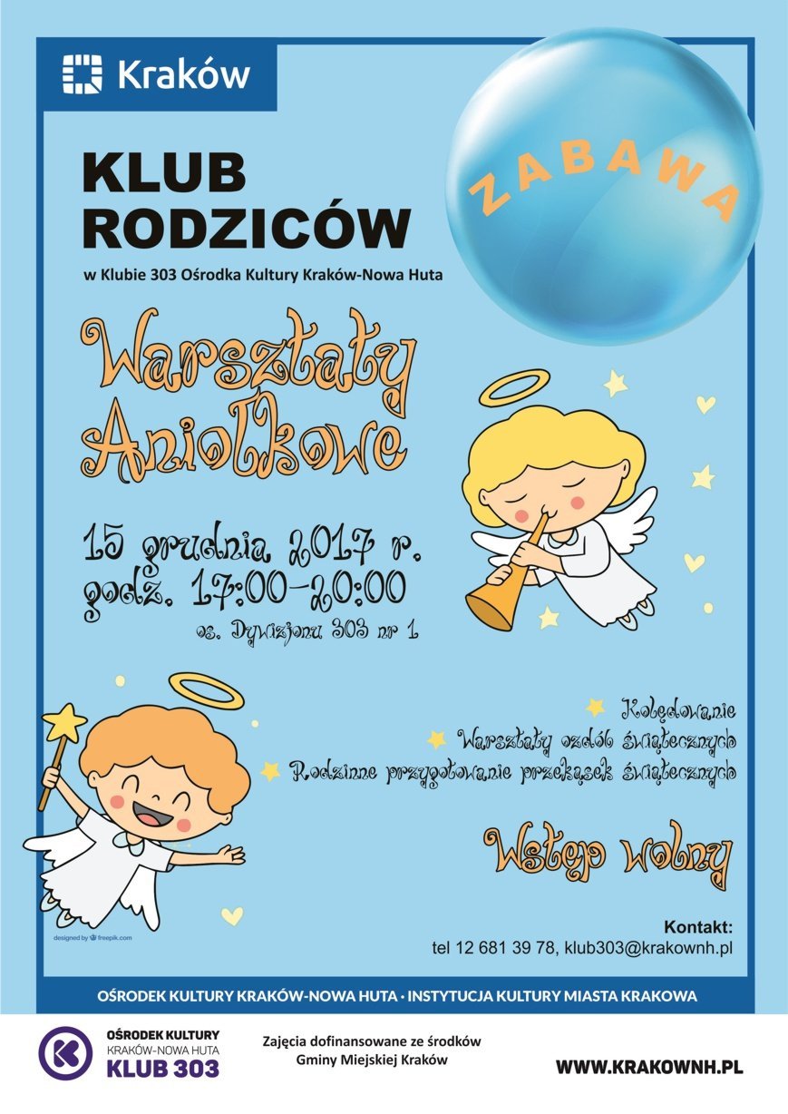 Wydarzenia dla rodzin w Klubach Ośrodka Kultury Kraków-Nowa Huta