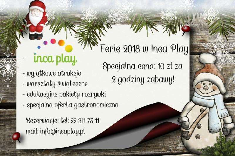 Zima w mieście w Inca Play 2018, atrakcje dla dzieci w Warszawie