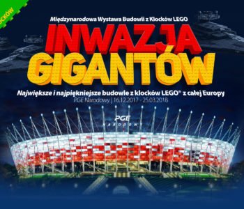 Inwazja Gigantów z klocków LEGO na PGE Narodowym