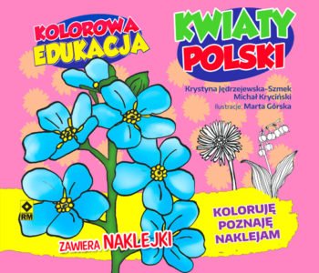 Kolorowa edukacja.  Kwiaty Polski – kolorowanka