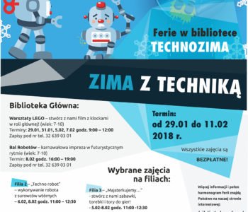 Technozima – ferie w bibliotece! Dąbrowa Górnicza