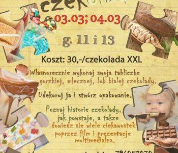 Marcowe warsztaty czekoladowe dla dzieci w Stopklatce