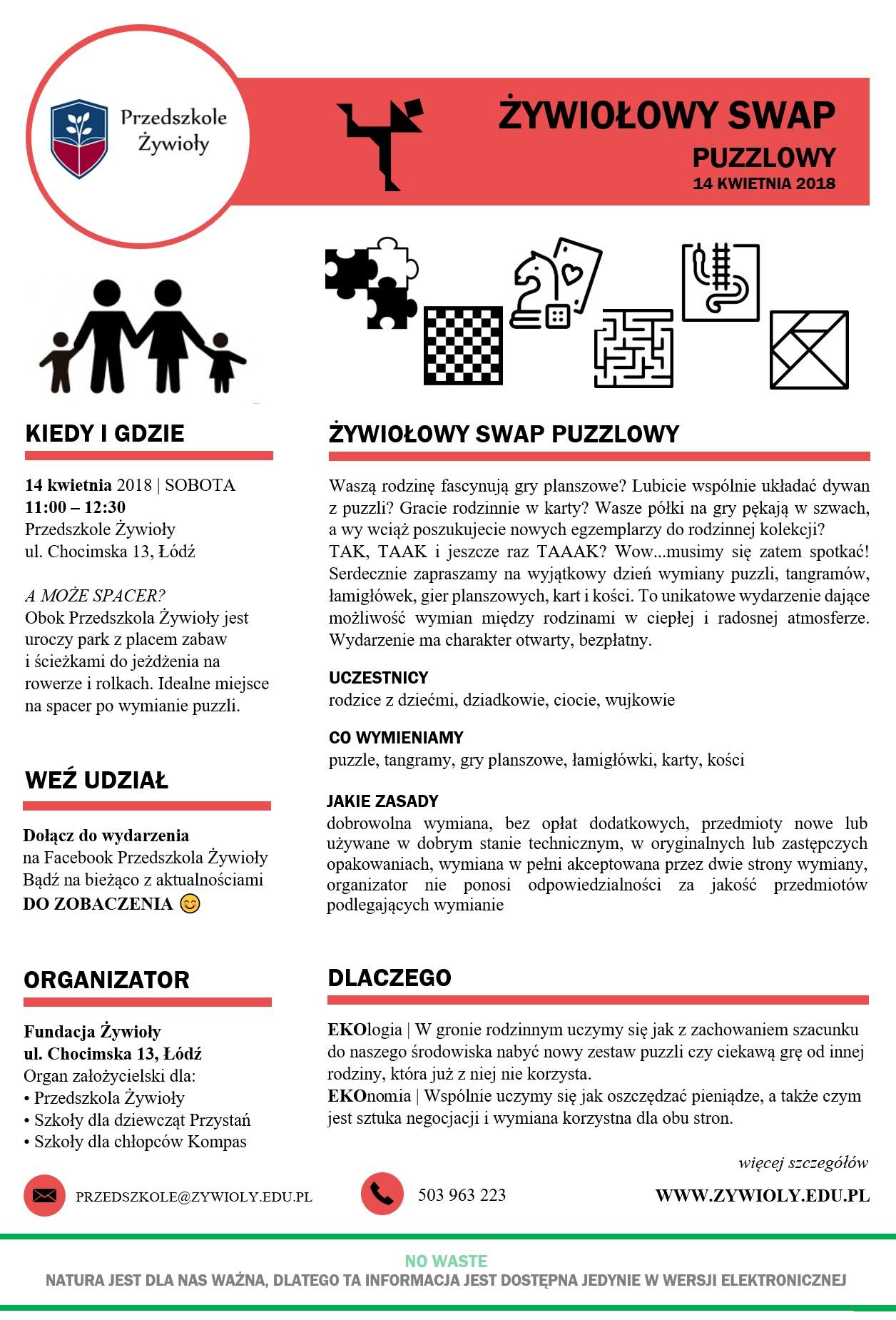 Żywiołowy Swap Puzzlowy