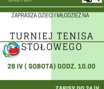 Turniej tenisa stołowego dla dzieci i młodzieży w Warszawie