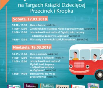 Wydawnictwo Wilga na Targach Książki Dziecięcej Przecinek i Kropka 2018