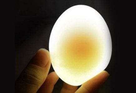 święcące się jajko