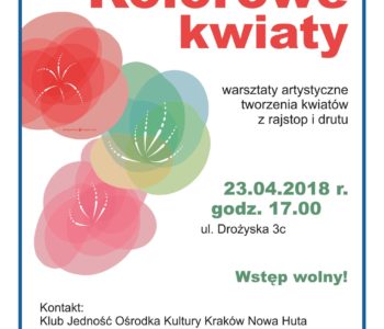 Kwietniowe wydarzenia dla rodzin w Klubach Ośrodka Kultury Kraków-Nowa Huta