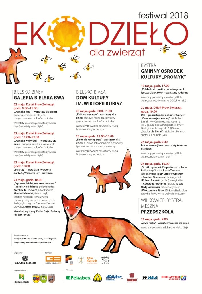 4. Festiwal Ekodzieło – dla zwierząt!