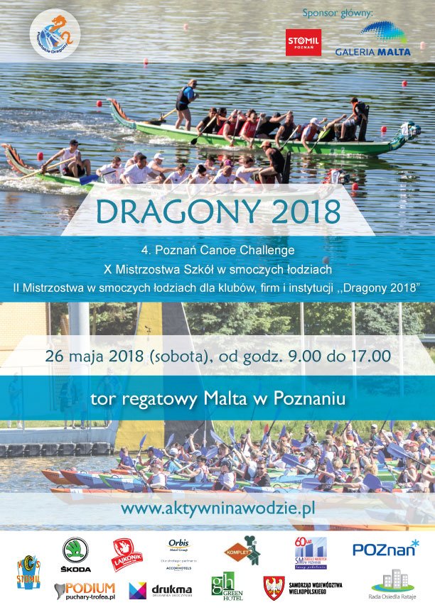 W sobotę Poznańskie Dragony 2018 i 4. Poznań Canoe Challenge