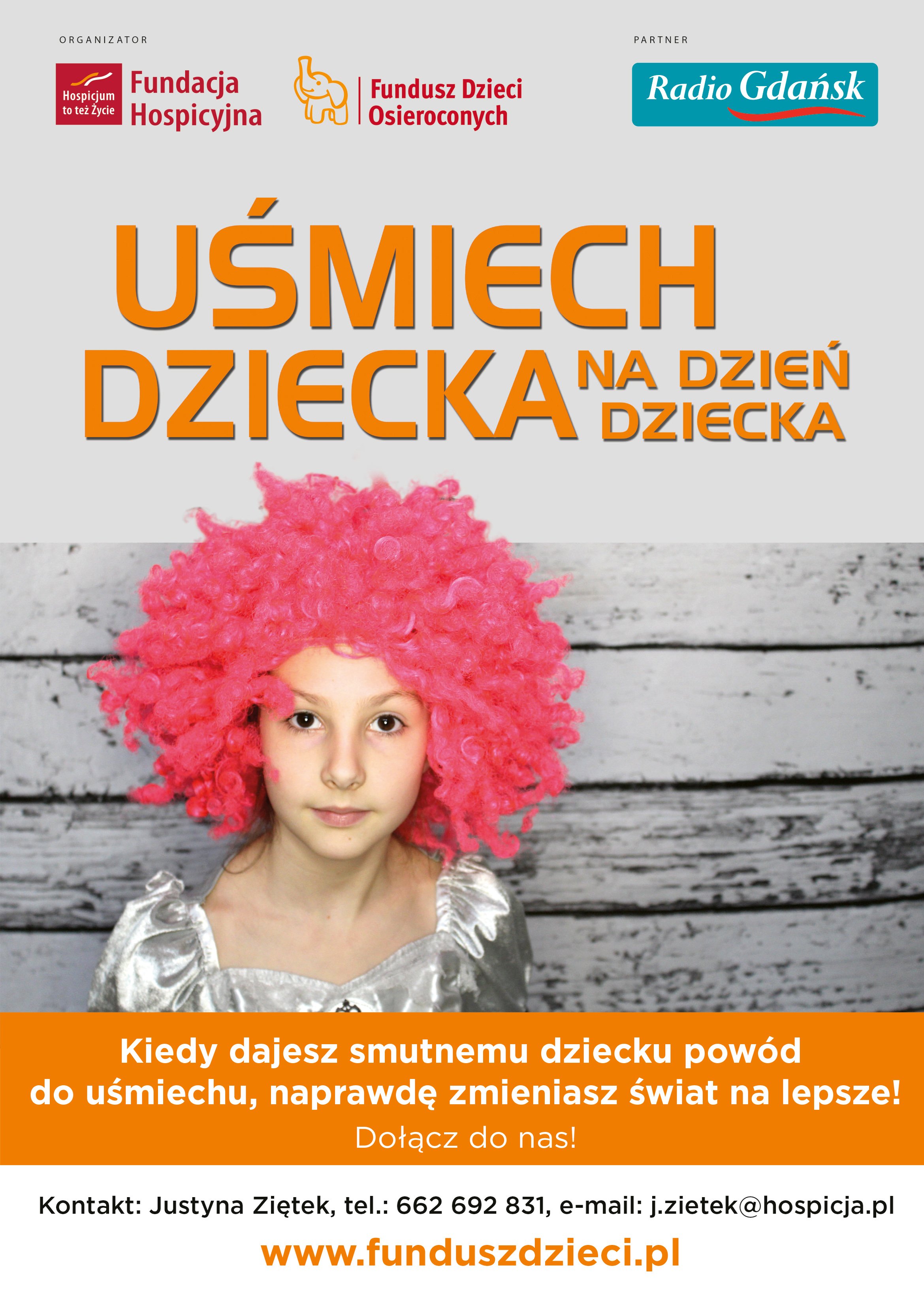Wywołaj Uśmiech dziecka na dzień dziecka - akcja charytatywna Fundacji Hospicyjnej z Gdańska