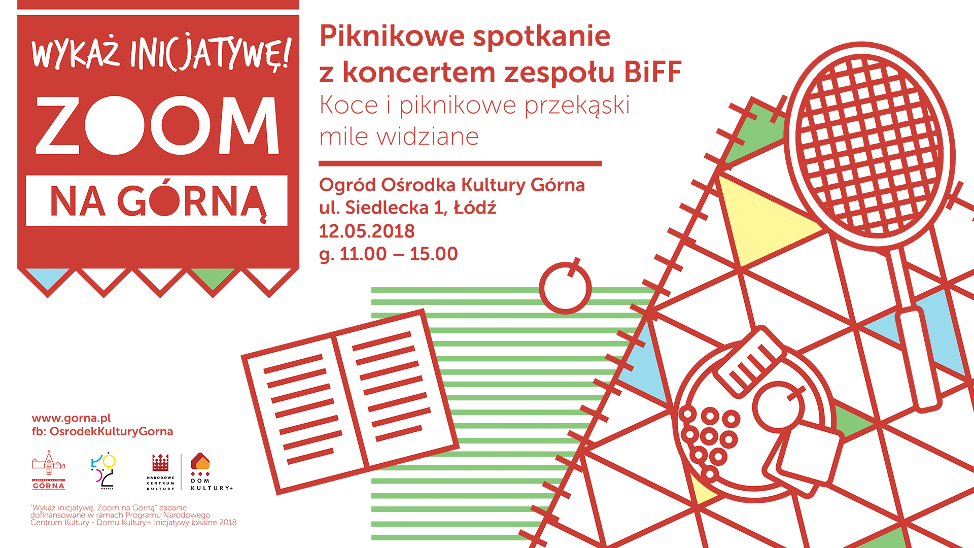 Piknikowe spotkanie + koncert zespołu BiFFw Ośrodku Kultury Górna