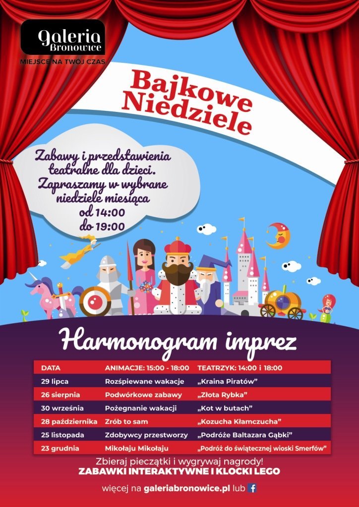 Przedstawienie teatralne i animacje muzyczne dla dzieci w Galerii Bronowice