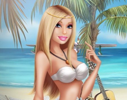 barbie na plazy gra online