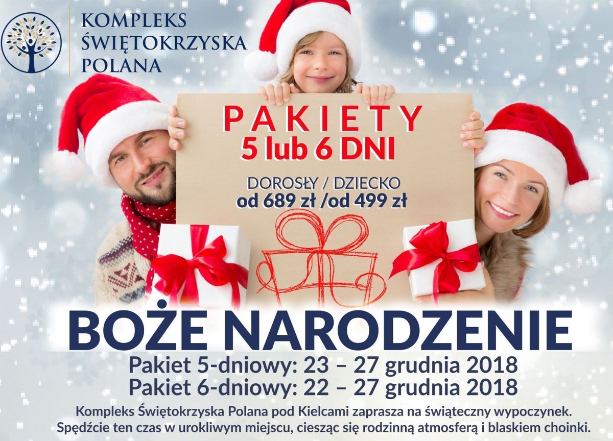 Pakiet pobytowy Kompleksu Świętokrzyska Polana: Boże Narodzenie 2018