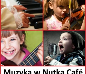 Nauka gry na fortepianie, gitarze, ukulele i skrzypcach w Nutka Cafe