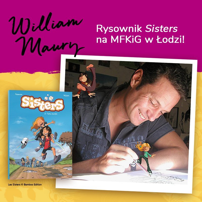 Rysownik SISTERS na MFKiG w Łodzi