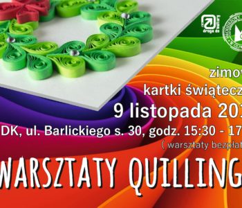 Quillingowe kartki świąteczne – warsztaty rękodzieła. Gliwice