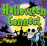 Halloweenowa gra Connect. Gra online dla dzieci