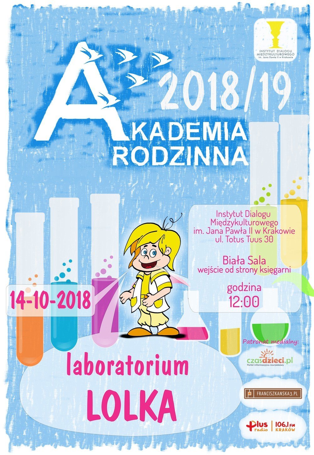 Akademia Rodzinna - pokaz chemiczny Laboratorium Lolka