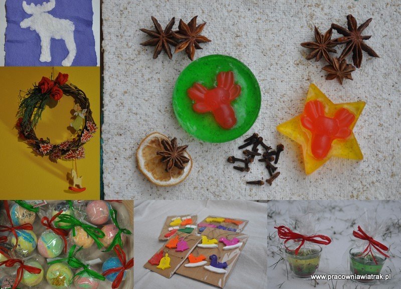 Świąteczne ozdoby i prezenty - warsztaty twórcze w przedszkolu i szkole