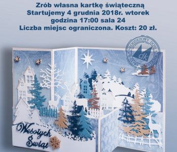 Warsztaty scrapbookingu – świąteczna kartka. Gliwice