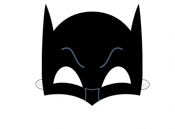 Maski Superbohaterów - Batman - szablon do druku