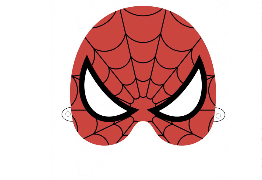 maska Spiderman szablon do druku