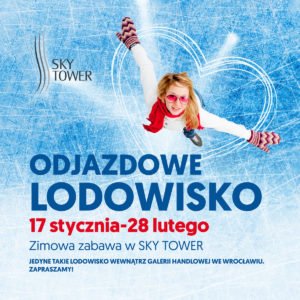 Lodowisko w Sky Tower_plakat Wrocław - atrakcje dla dzieci Wrocław