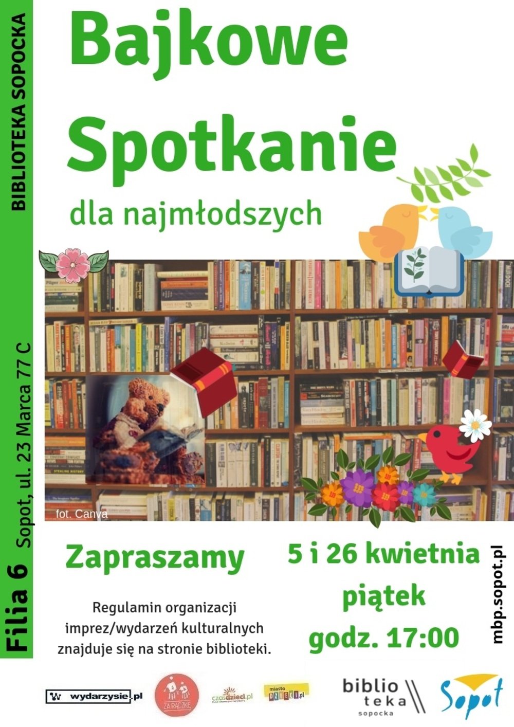 Biblioteka Sopocka: Bajkowe spotkania dla najmłodszych